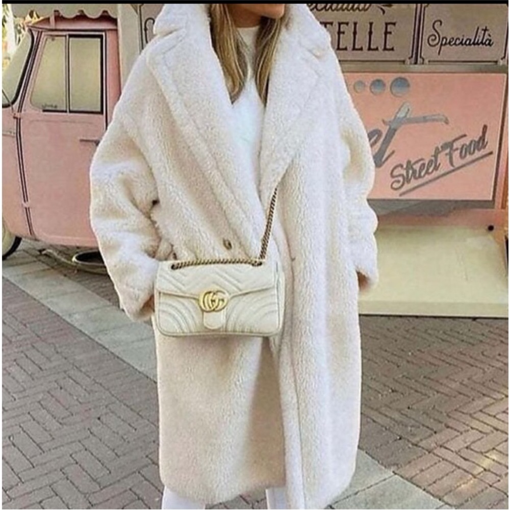 #32 RESTOCKED!!!!New!! Creme Sherpa Plush Teddy Oversized Long Faux Fur Coat